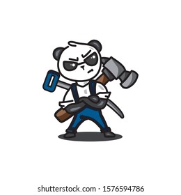 hammer and key logos are good for construction and workshop logos