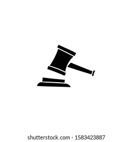 hammer law doodle icon vector hand drawing 