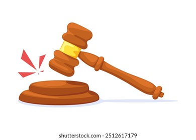 Hammer legal justice, auction decision, judge judgment.