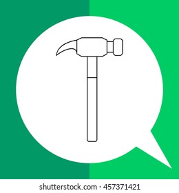 Hammer Line Icon