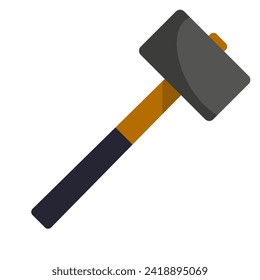 Hammer line icon. Repair, tools, construction, nail, work, construction, box. Vector icon for business and advertising