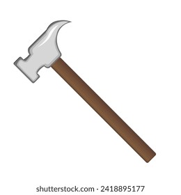 Hammer line icon. Repair, tools, construction, nail, work, construction, box. Vector icon for business and advertising