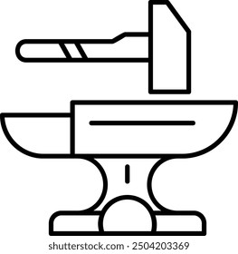 Hammer Line vector Icon Design
