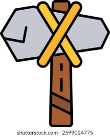 Hammer Line vector Icon Design