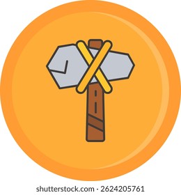 Hammer Line vector Icon Design