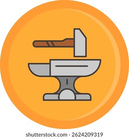 Hammer Line vector Icon Design
