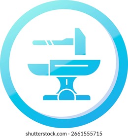 Diseño de icono de Vector de línea de martillo