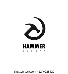 Hammer Logo For Construction, Maintenance And Home builder