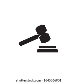 Hammer logo design vector template icon illustration