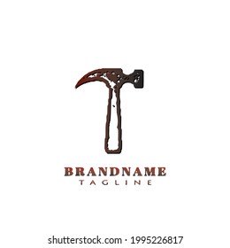 hammer logo icon cartoon design modern illustration