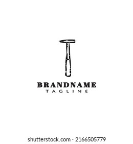 hammer logo template icon black design modern vector illustration