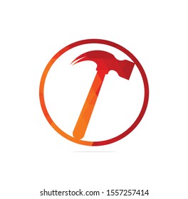 hammer logo vector icon illustration design