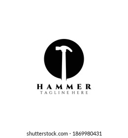 diseño de ilustración de vector con logotipo de martillo