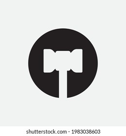 Hammer-Logo, Vektorgrafik-Design