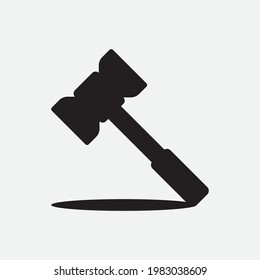Hammer logo  vector illustration design