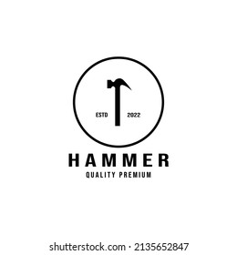 hammer, logo, vector, illustration, design, black