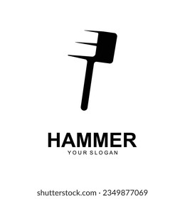 hammer Logo, Vektorgrafik Design. kreatives Logo-Design