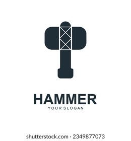 hammer logo vector illustration design. creative logo design