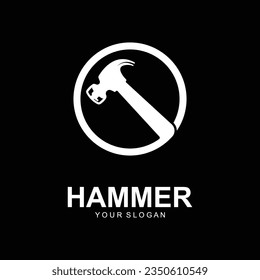 hammer Logo, Vektorgrafik Design. kreatives Logo-Design