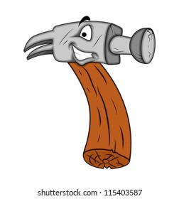 Hammer Mascot Vector Character