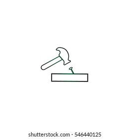 hammer, nail