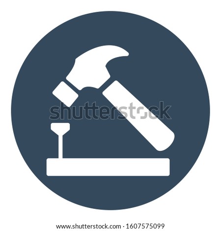 
Hammer, hammer for nail fixer Isolated Vector Icon which can be easily modified or edited
