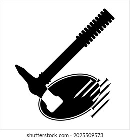 Hammer Nail Icon Vector Art Illustration
