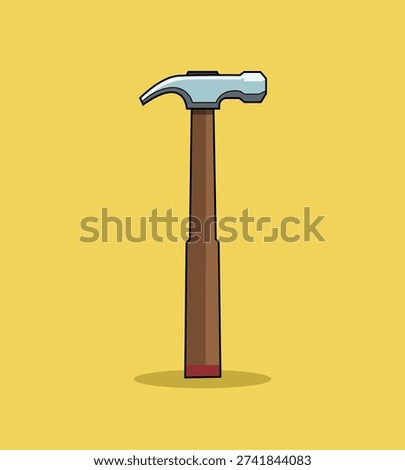 hammer and nail vector illustration