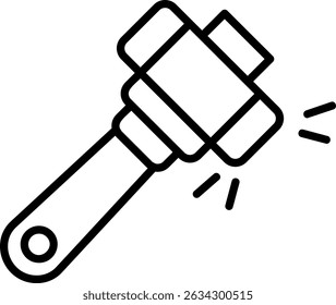 Hammer New Creative Icon Design Vektor