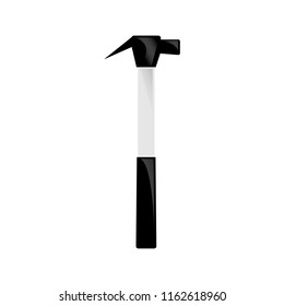 A hammer on a white background.