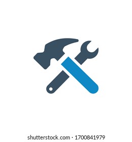 Hammer, Options Icon (vector Illustration)