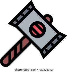 hammer outline icon