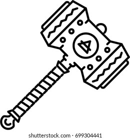 hammer outline icon