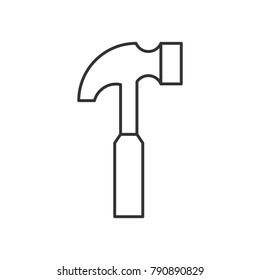 Hammer outline icon