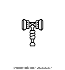 Martillo - Diseño de iconos de esquema