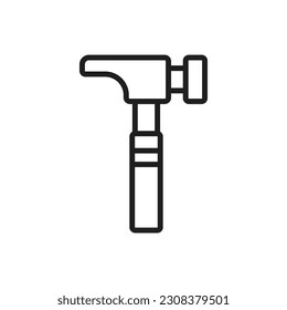 Hammer Outline Icon Vector Illustration