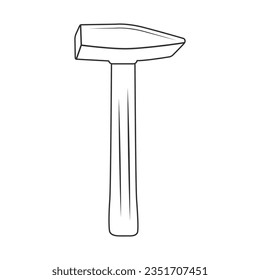 Hammer Outline Vector, Hammer Icon, Hammer illustration, Carpenter Vector, Mechanic silhouette, Mechanic Tools, Carpenter tools, Worker elements, Labor equipment, Labor Day, Worker day