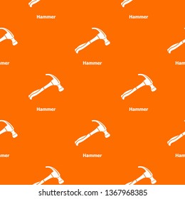 Hammer pattern vector orange for any web design best