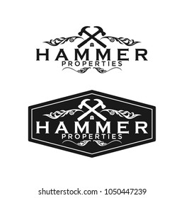 hammer properties logo vector