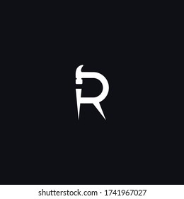 hammer R logo. hammer icon