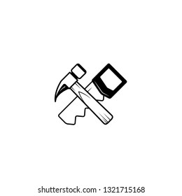 hammer and saw icon