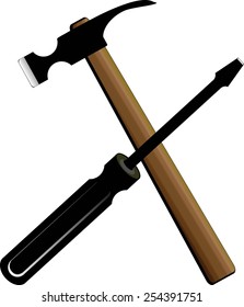 Hammer and screwdriver icon