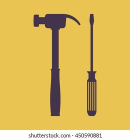 Hammer and screwdriver Icon