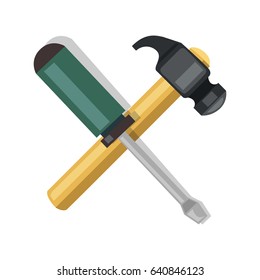 Hammer and screwdriver icon