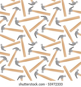 hammer seamless pattern, abstract texture; vector art illustration