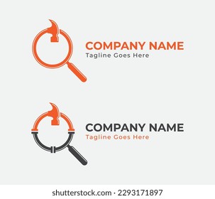 Hammer Search Find Logo Concept sign symbol icon Element Design. Plumbing Service, House, Home Repair, Plumber, Construction Building Logotype. Vector illustration template