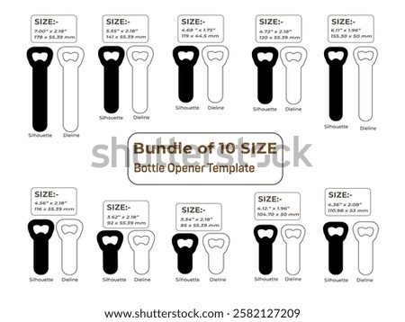Hammer shape Bottle Opener Template