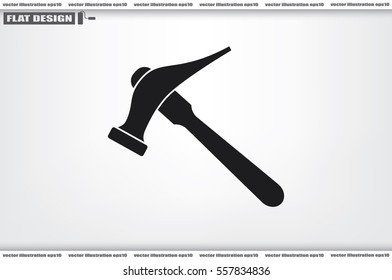 Hammer for shoe repair icon vector illustration 