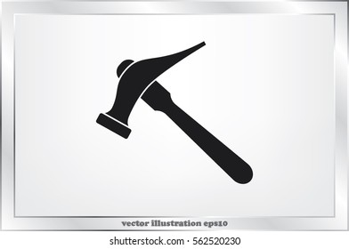 Hammer for shoe repair icon vector illustration.