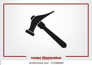 Hammer for shoe repair icon vector illustration.